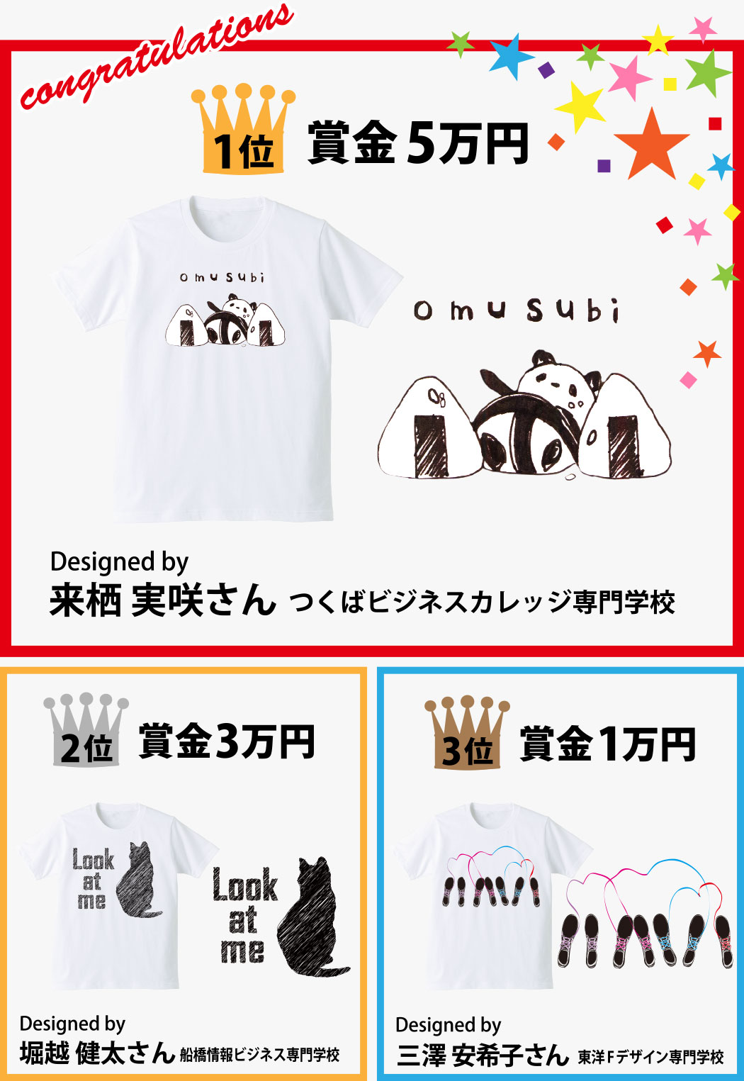 専門学生対象 Spring & Summer 2014 Tシャツデザインコンテスト 結果発表！