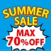 SUMMER SALE MAX70%OFF！