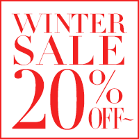 WINTER SALE開催！冬物商品早くも20%OFF～