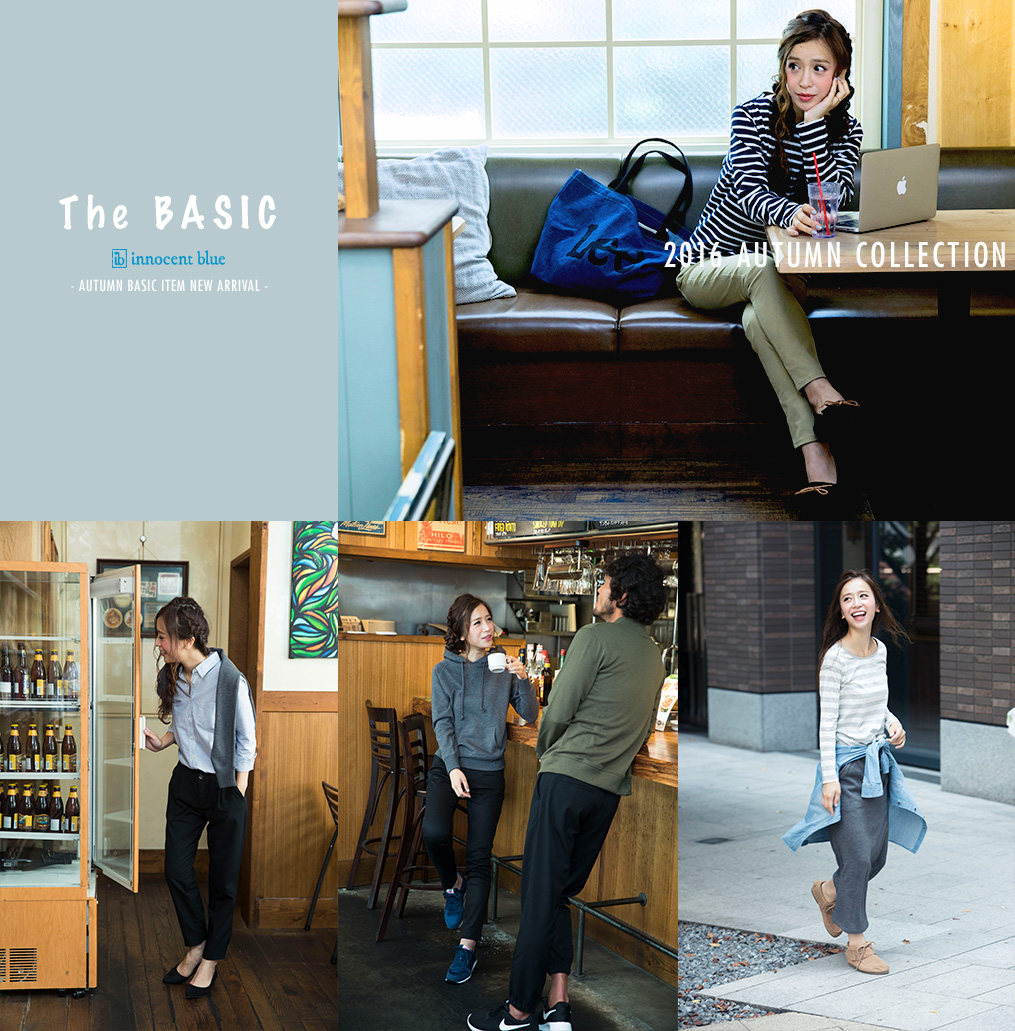 2016 AUTUMN COLLECTION The BASIC -innocent blue AUTUMN BASIC ITEM NEW ARRIVAL-